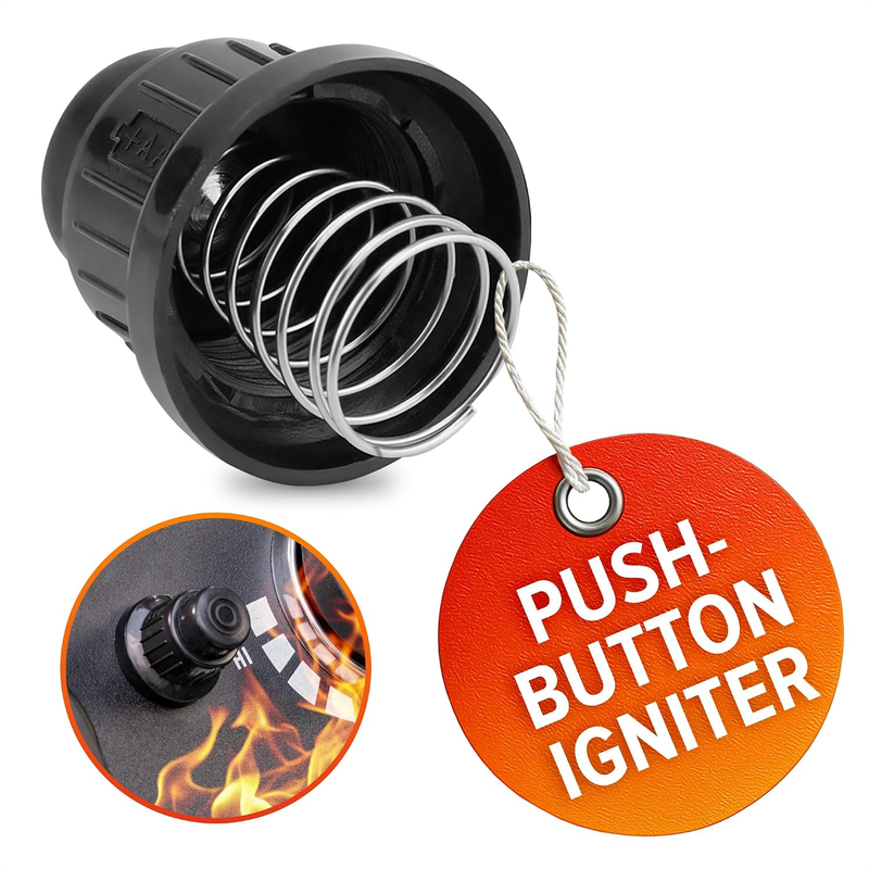Igniter Push Button for BBQ Grill Fire Pit 1.22" Diameter AA Battery