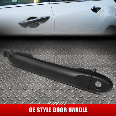 Для 09-20 Cube Juke March Versa Черная наружная ручка передней левой двери с замочной скважиной