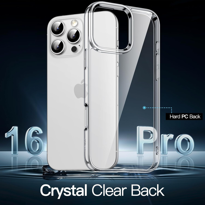 Case for iPhone 16 Pro 6.3-Inch, Non-Yellowing Shockproof Phone Bumper Cover, An