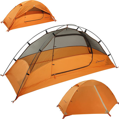 Crux Lightweight Tent for Backpacking - 1/2 Person Ultralight Backpacking Tent, 