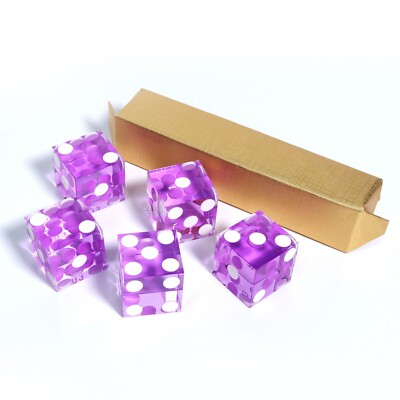 19mm Casino Craps Dice with Serial Numbers. RPG/Dice Stacking/Yahtzee Dice Games