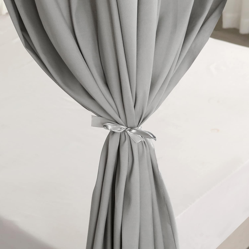 Canopy Bed Curtains Bed Canopy Bedroom Decoration Lightproof,Not Include Poles (