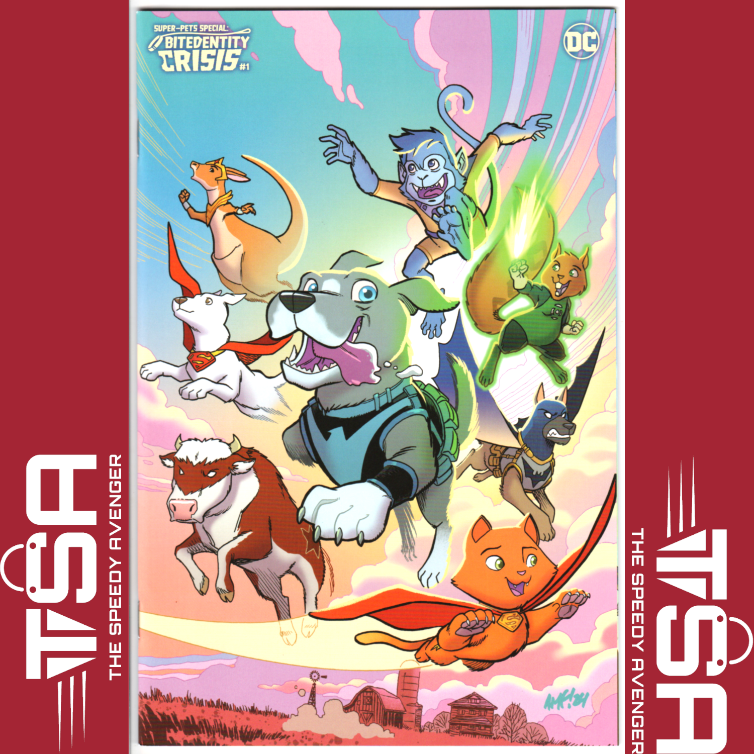 SUPER-PETS SPECIAL BITEDENTITY CRISIS #1 Tony Fleecs Card Stock Variant DC 2024