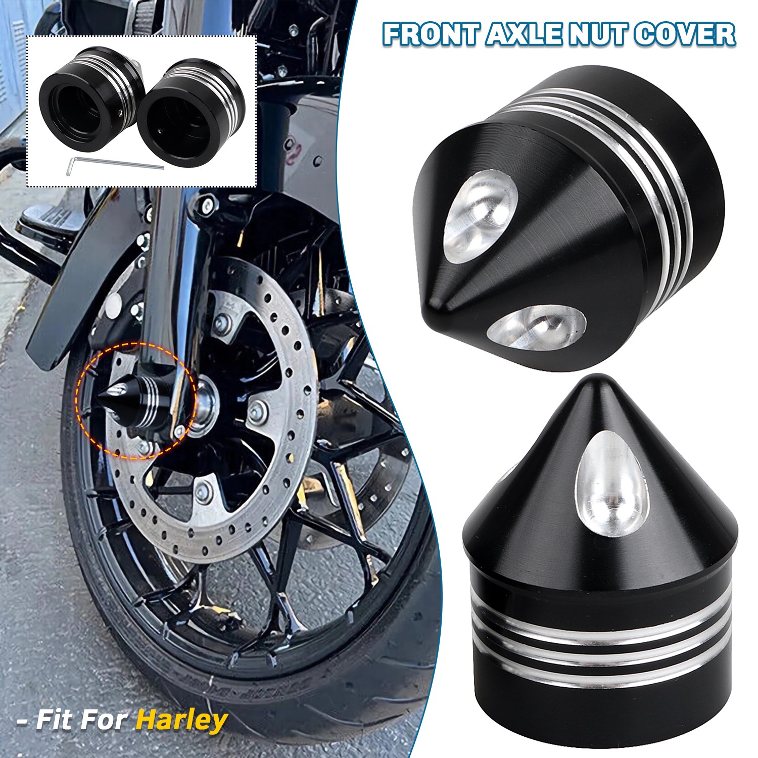 Front Axle Nut Cover シルバー 43000064 新品未使用 Front Axle Nut Cover シルバー 43000064 新品未使用 Harley