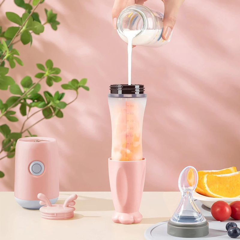 Mini Food Processor with Silicone Squeeze Spoon for Baby's F