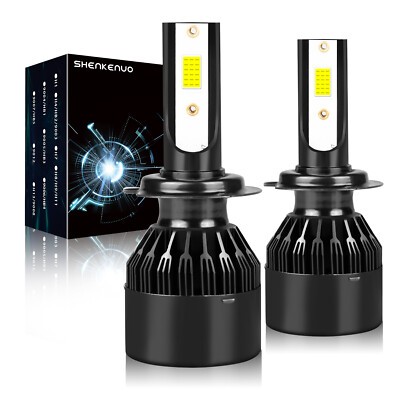 2X Luces Fuertes Para Auto Coche Luz Carro Bulbs H7 LED Super Blanco 6000K Kit