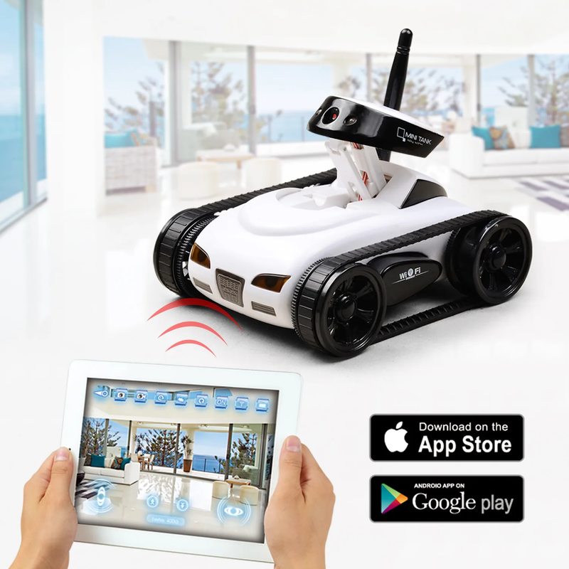Xmas Rc Tank with Wifi Fpv Camera Rc Crawler Tank APP Radio Controlled Car