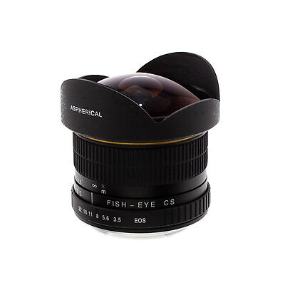 Albinar 6.5mm f/3.5 HD Fisheye Lens for Canon EOS Rebel T6i T6s T5 T5i T4i T3 XT