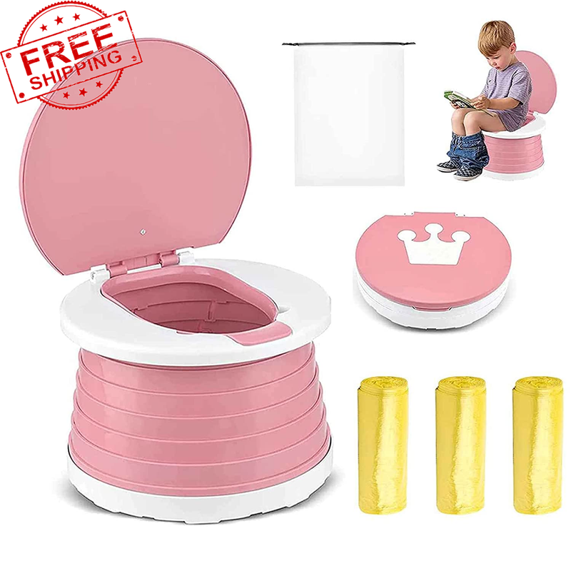 Portable Potty Foldable Potty Seat for Toddler Travel Toddlers