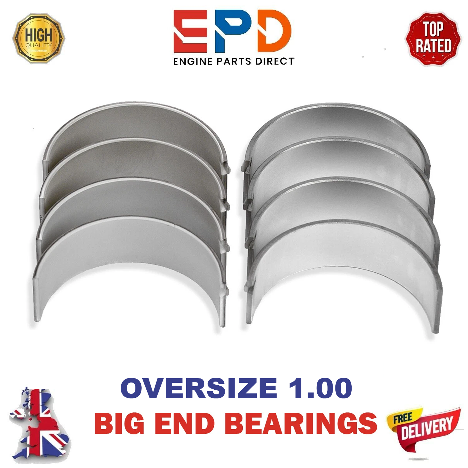 BMW 1 3 5 SERIES N47 N47D20 MINI 2.0 DIESEL BIG END BEARINGS SET 1.00 SIZE NEW!