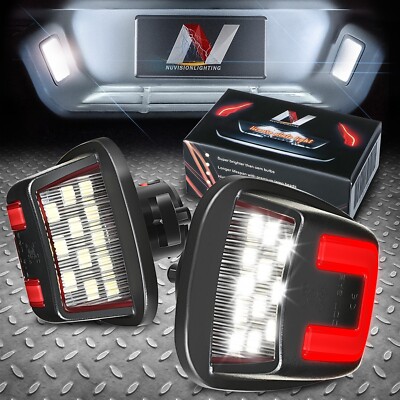 Nuvision Для 88-00 Chevy GMC C/K 1500-3500 Красные U-образные светодиодные фонари номерного знака