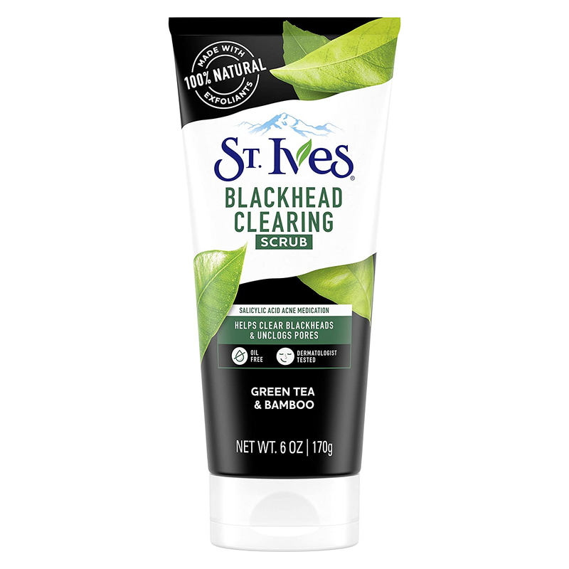 St. Ives Blackhead Clearing Face Scrub Salicylic Acid Acne Treatment 6 oz