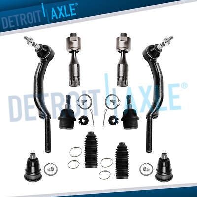 10pc Front Suspension Kit for Chevy Trailblazer GMC Envoy SAAB 9-7X 16mm Threads