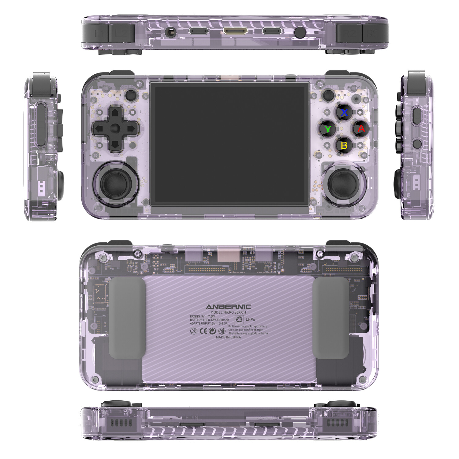 ANBERNIC RG35XX H ゲーム機 Amazon.com: RG35XX H Retro Handheld Game Consoles rg35xxh