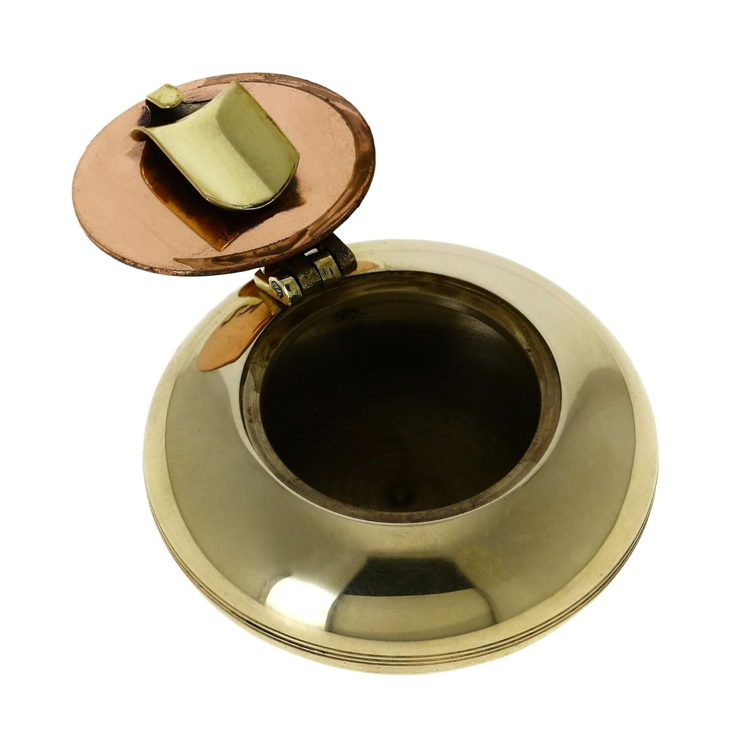 Brass Small Cigarette Accessories Brass Metal Pocket Ashtray with
