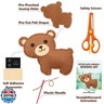 CiyvoLyeen Woodland Animals Craft Kit Kids DIY Crafting and Sewing Set Woodland Animals Felt Plushie for Girls and Boys Educational Beginners Sewing Set Sewing Kits for Kids Age 8 9 10 11 12