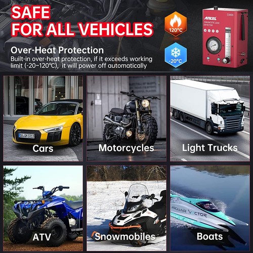 Ancel S3000 Automotive EVAP Smoke Machine Diagnostic Car Leak Detection Tester Ancel S3000 Automotive EVAP Smoke Machine Diagnostic Car Leak Detection Tester