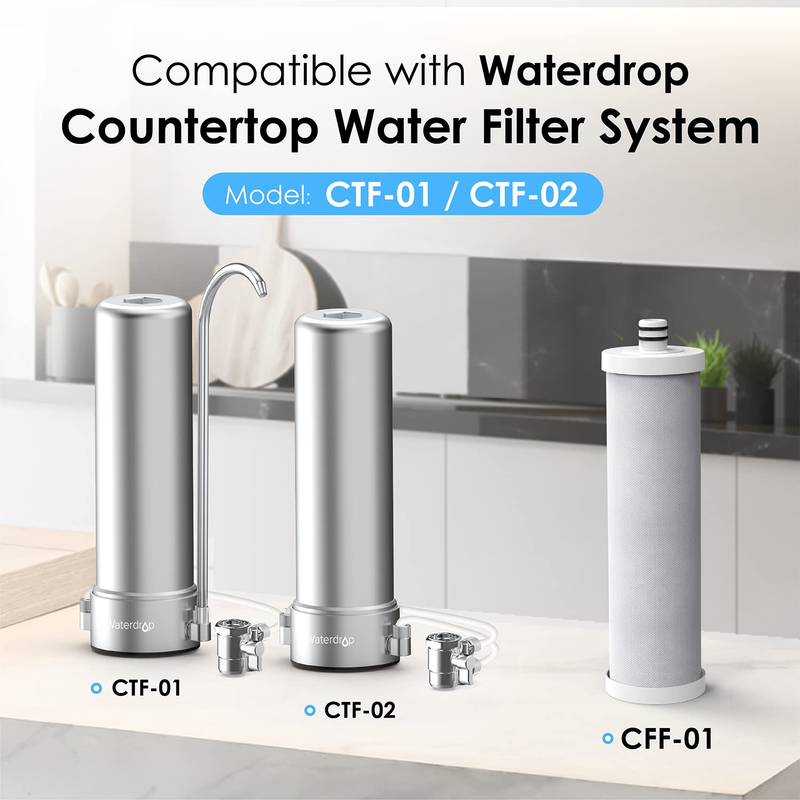 WD-CFF-01 Replacement Filter, Countertop Water Filter, Longer Filter Life, 5-Sta