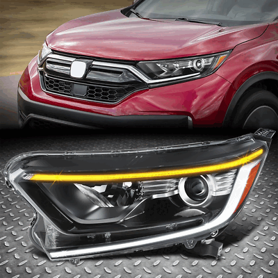 [LED DRL + сигнал] Для левой боковой фары проектора Honda CR-V в стиле OE 17-22