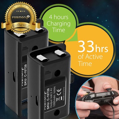 Xbox One S X Controller Play Charging Charger Cable 2x...