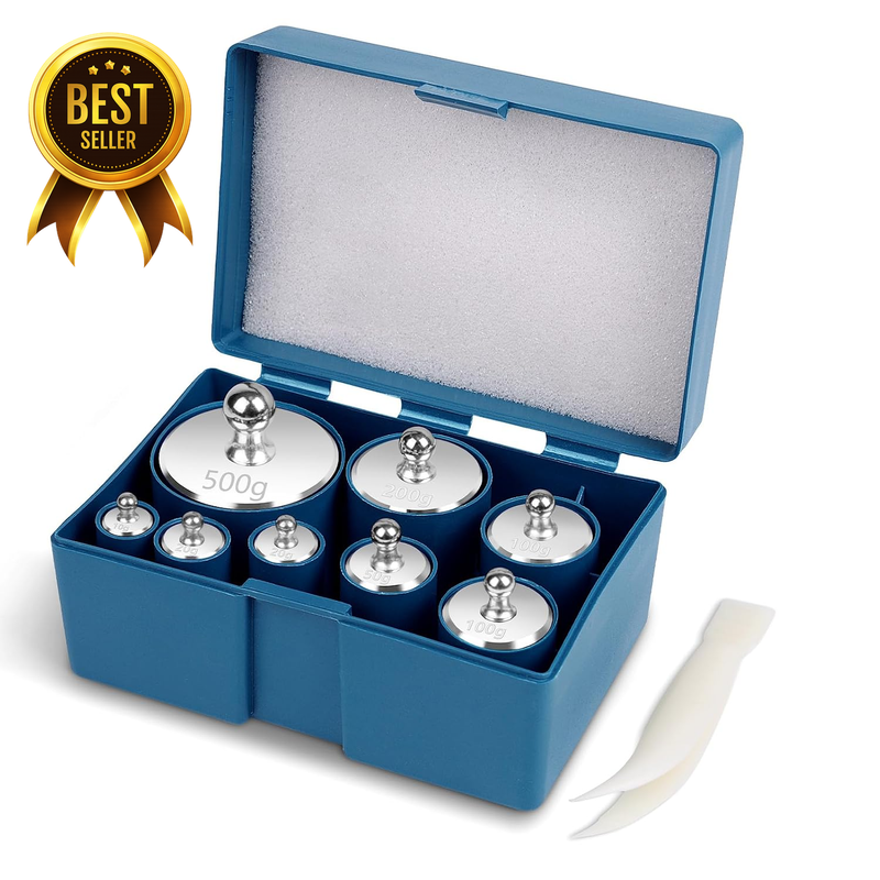 Calibration Weights 1000G, 8PCS OIML Class M1 Precision Scale Weight Set