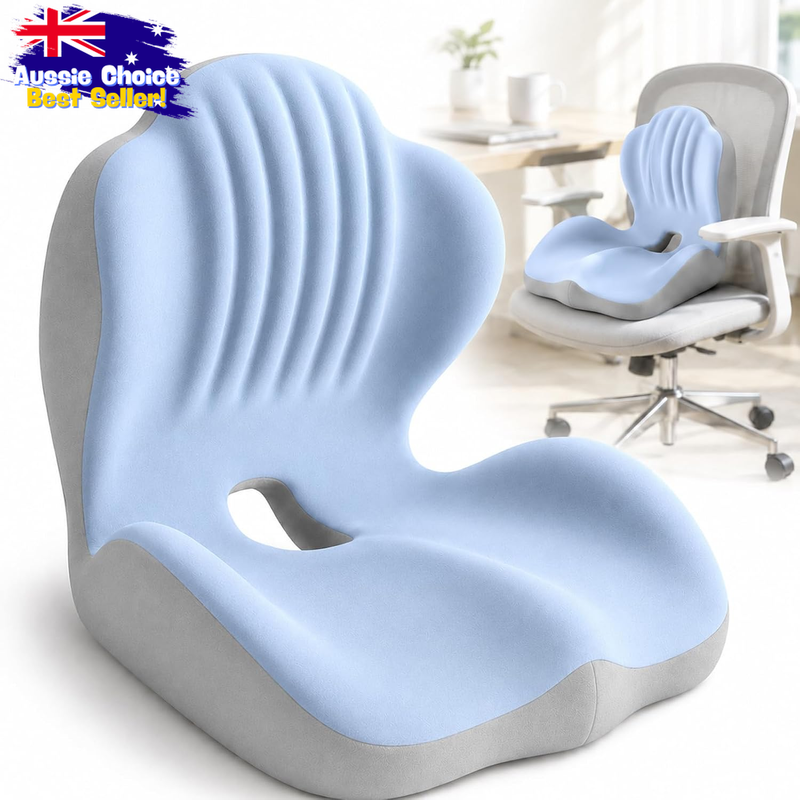 Memory Foam Seat Cushion Office Chair Car, Ergonomic Lumbar Support Pad