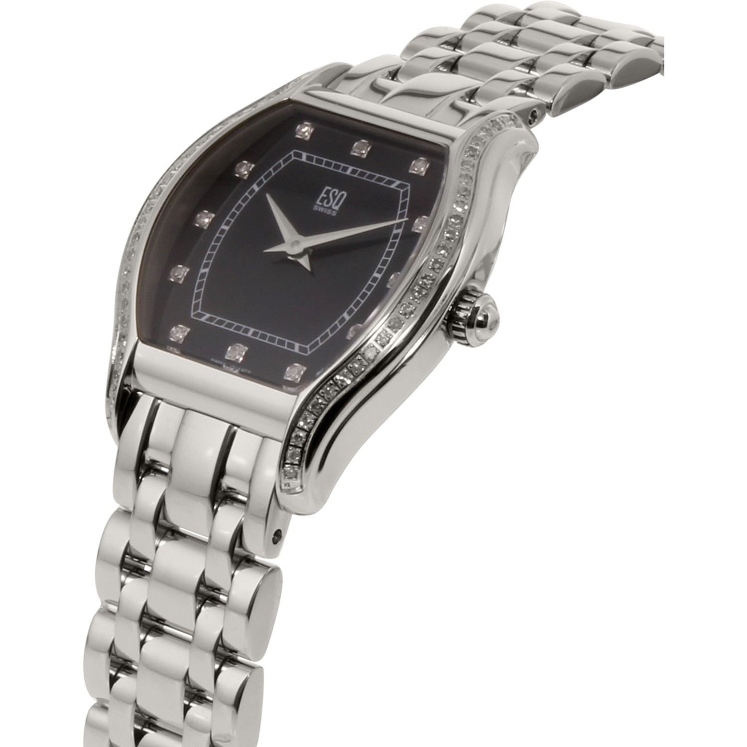 Pre-owned Esq Movado Esq By Movado Women's Simone Silver Stainless-steel Swiss Quartz Watch 07101214