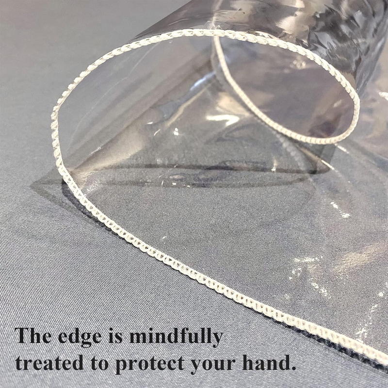 Clear Table Cover Protector Oval Clear Tablecloth Transparent Protective Coverin