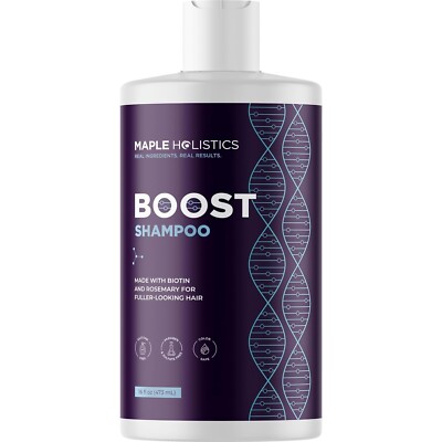 Maple Holistics Scented Men Women Black Castor Caffeine Collagen Shampoo Citrus