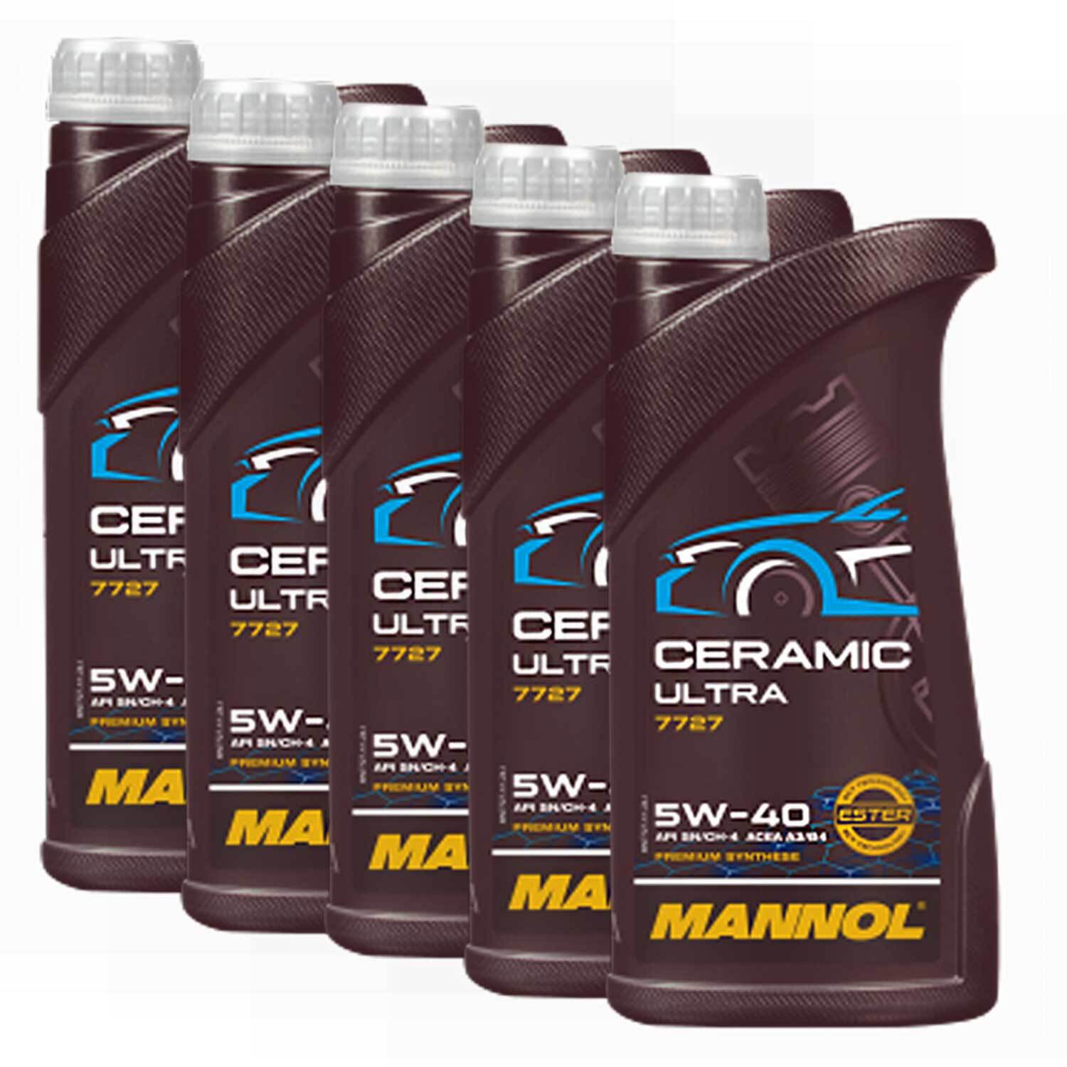 タリスマン Motoröl Motor Öl MANNOL 5W-40 Ceramic Ultra 5X 1 Liter für