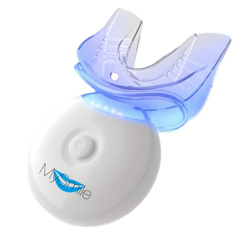 MySmile 5pc*3ml Teeth Whitening Gel Kit Tooth Bleaching Gels + Tray + LED Light