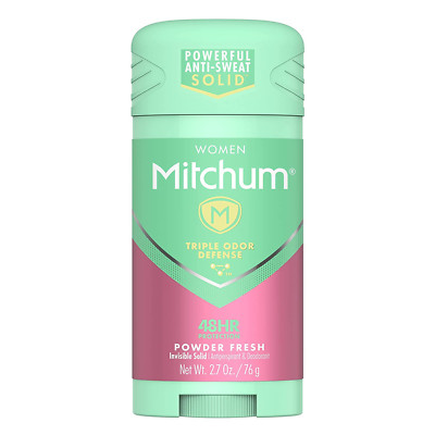 Mitchum Women Stick Solid Deodorant Antiperspirant Powder Fresh 2.7 oz