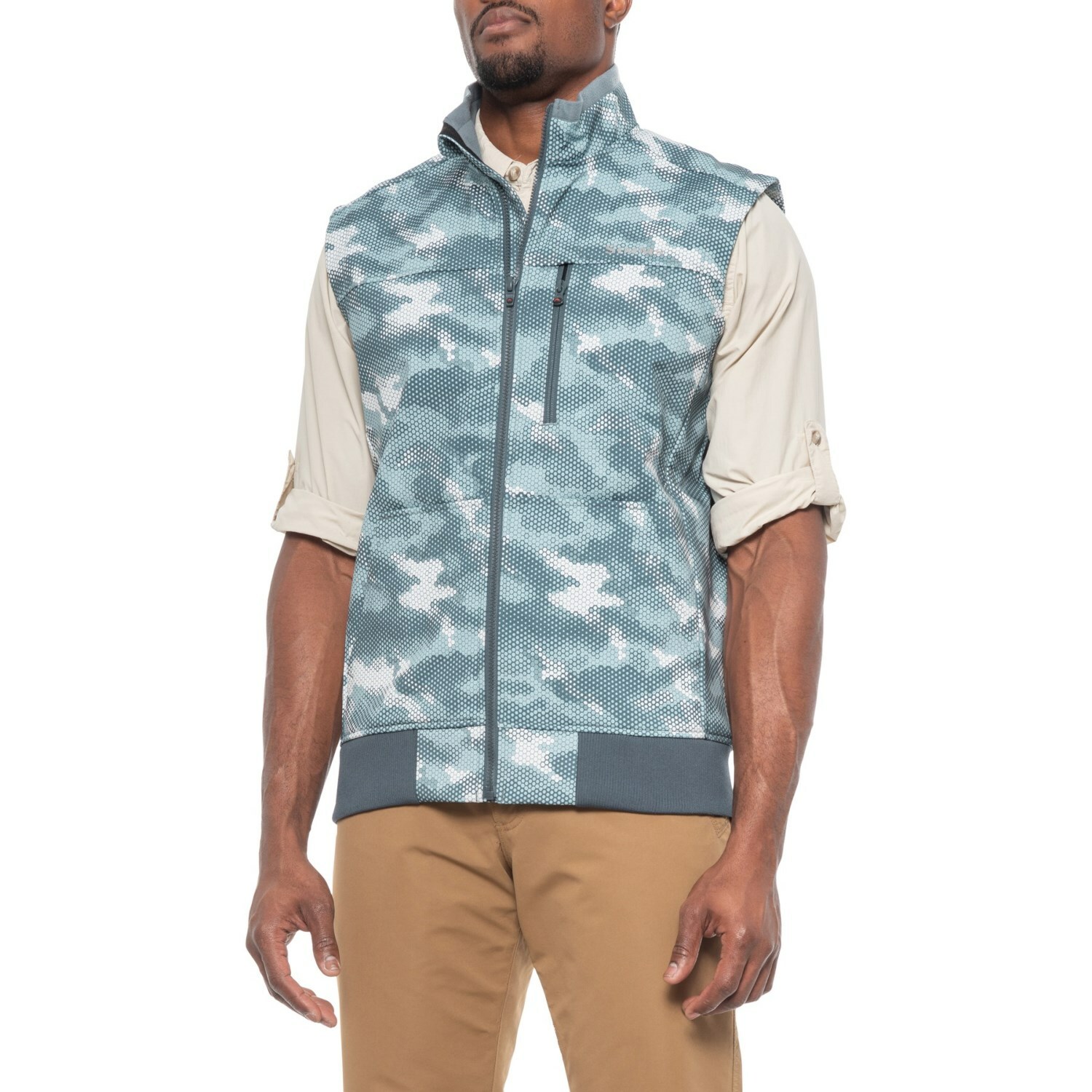 

Simms Rogue Fishing Vest Jacket — Большой размер — Hex Camo Storm Color — НОВИНКА!, Midstream