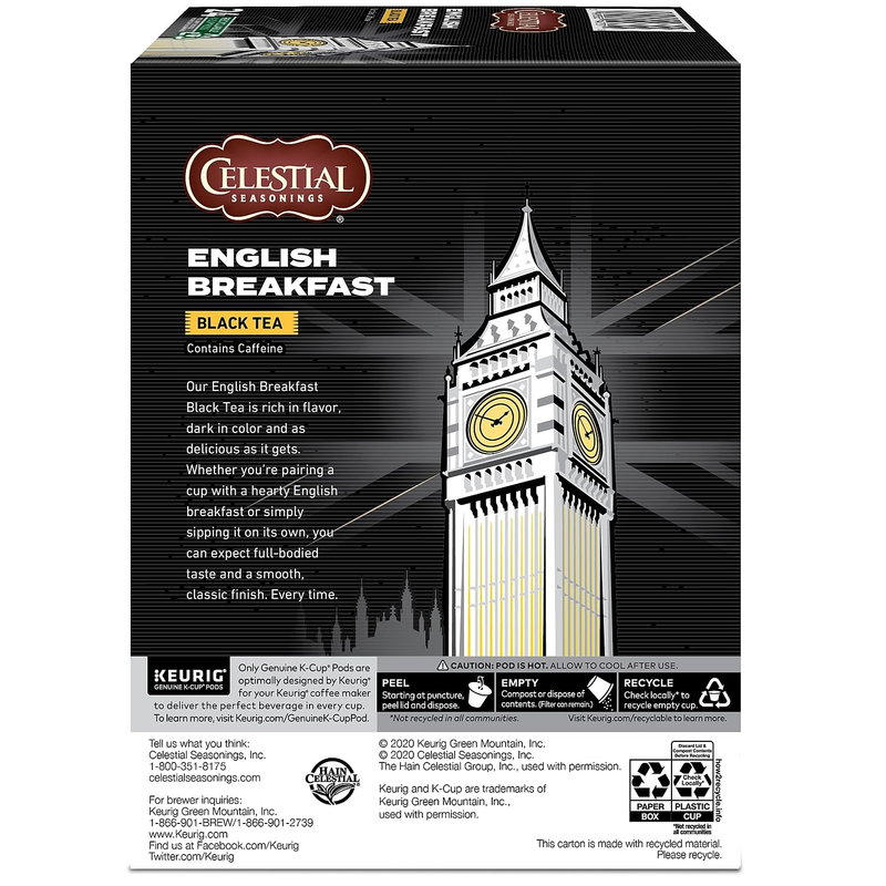 English Breakfast Black Tea, Single-Serve Keurig K-Cup Pods, 24 Count