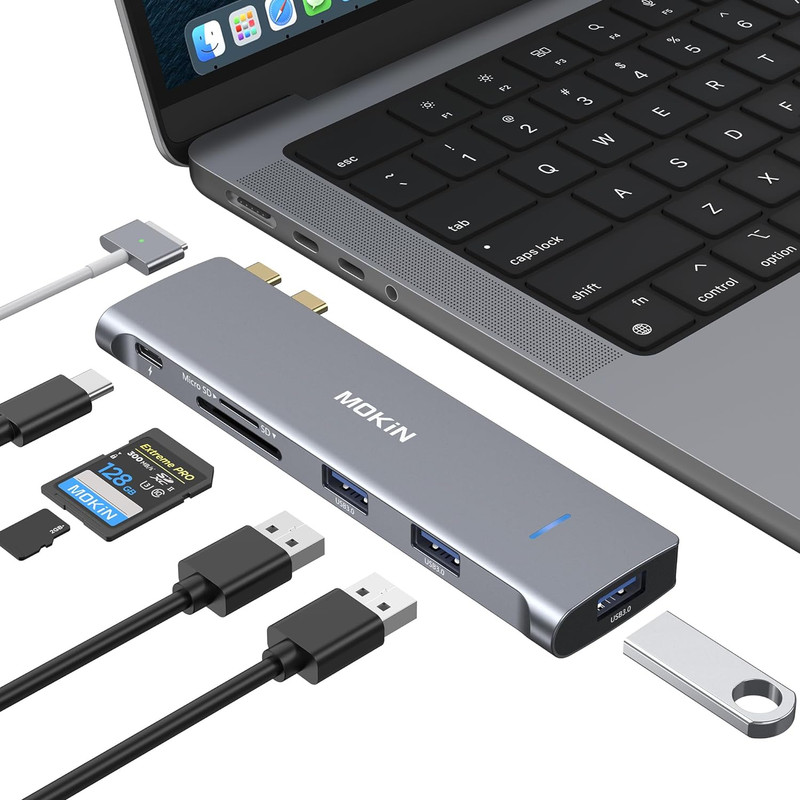 USB C Adapter for Macbook Air Pro 13 15" 2021