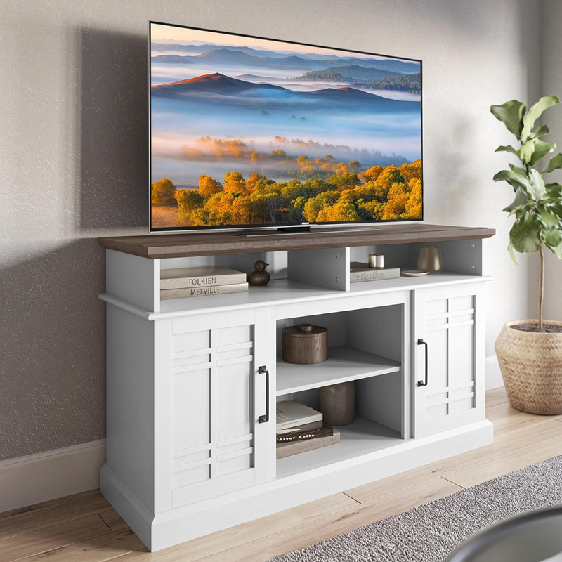 & Media Entertainment Center Console Table Fo