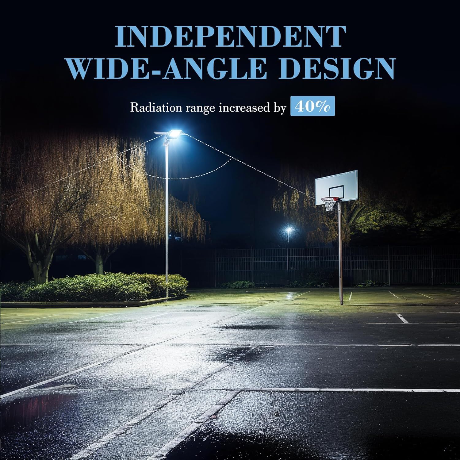 PFCTART 8000W Commercial Solar Street Lights Outdoor Dusk to Dawn Super Bright