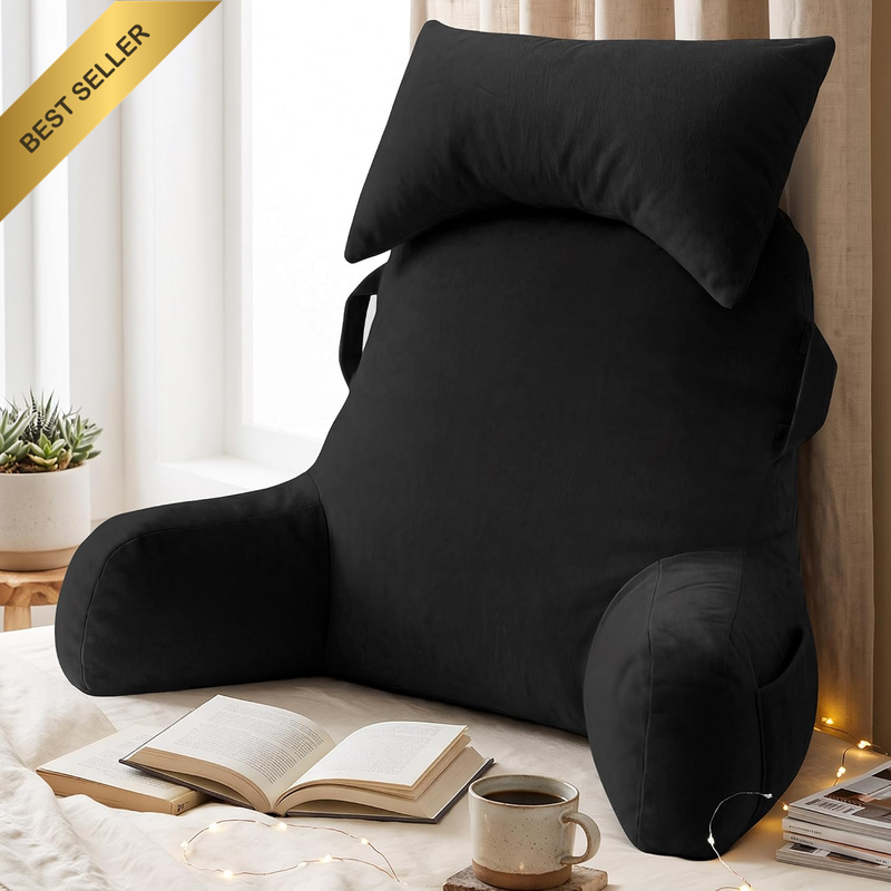 Reading Pillow for Bed Sitting Up, Bed Rest Back Pillow