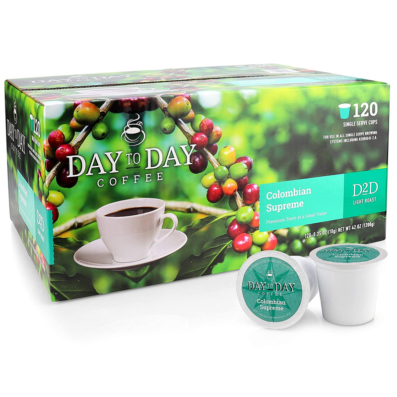 Day to Day 120-Count Colombian Supreme, Light Roast Single S