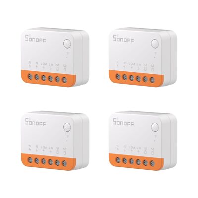 4 x SONOFF WiFi Switch DIY Timer Smart Wall Light Switch for Android iOS eWelink