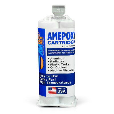 AMEPOXY High-Temperature Aluminum Radiator Repair Epoxy - 2oz Metal Repairs