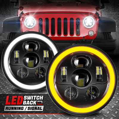 [Обратный светодиодный указатель поворота] Для проекторных фар Jeep Wrangler JK 7 07-18