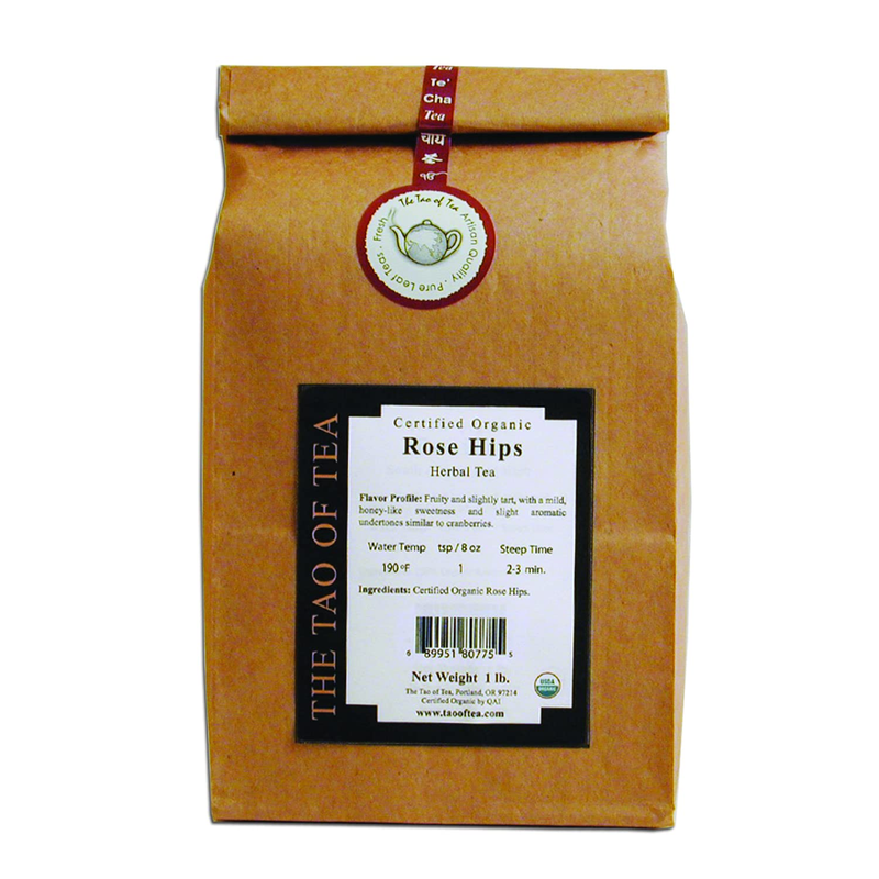 Rose Hips, Certified Organic Herbal Tea, 1-Pounds