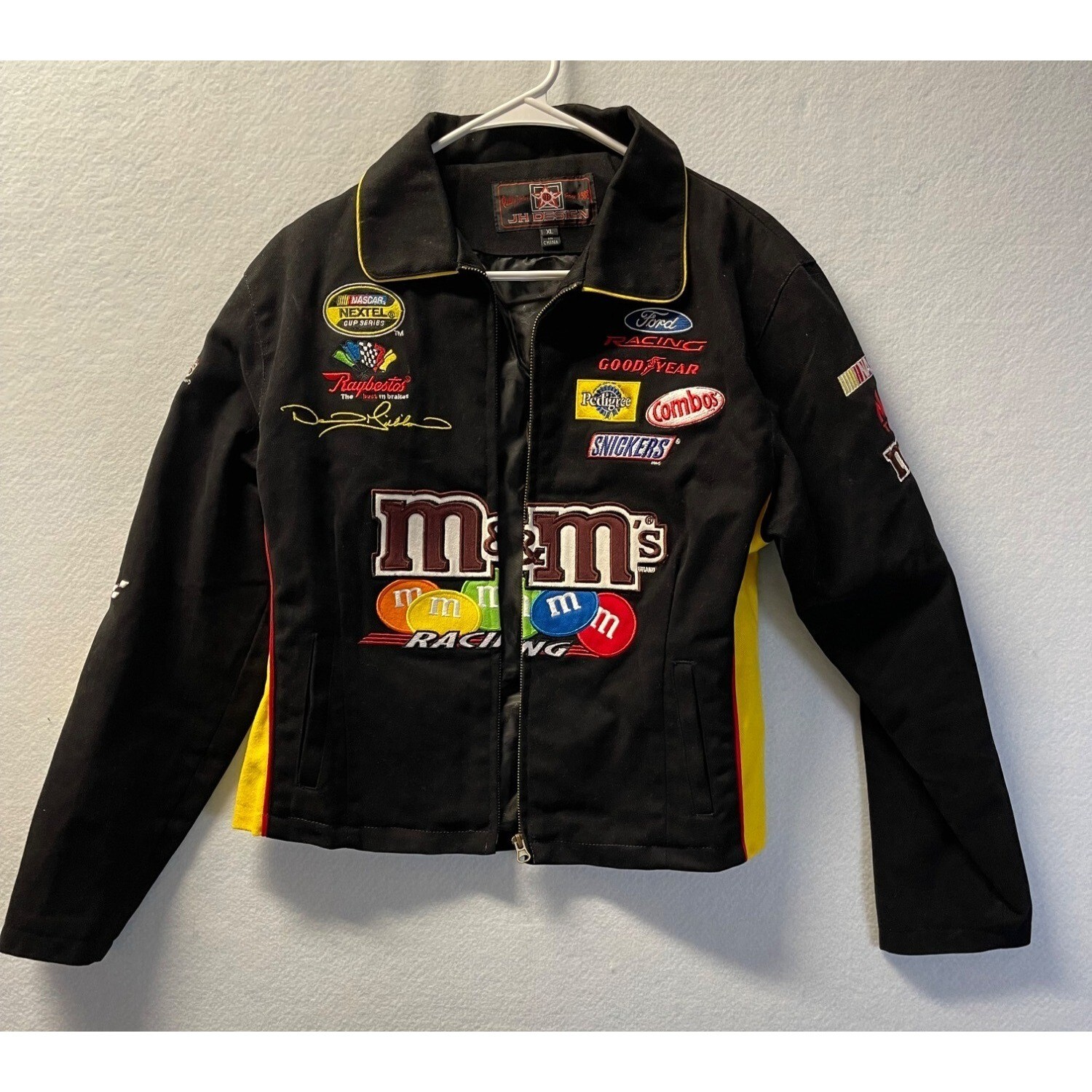 Jeff Hamilton ナスカー レーシングジャケット Vintage Jeff Hamilton JH Design Nascar M&M Jacket Red