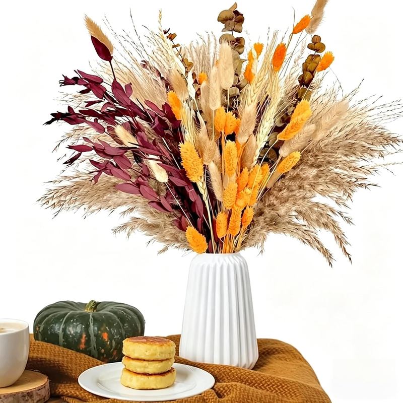 Pampas Grass Dried Nature Dryflowers DIY Dry Flowers Bouquet,Pampas Grass Bouque