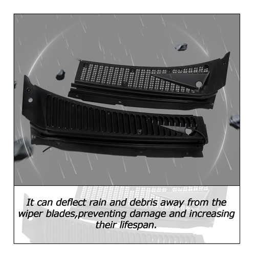 For Ford 99-07 F250 F350 Windshield Wiper Vent Cowl Screen Cover Grille Panel