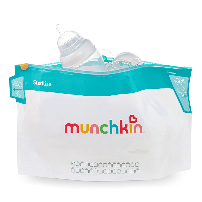 Munchkin&reg; Sterilize&trade; Microwave Bottle Steam Sterilizer Bags, 30 Uses per Bag, 6