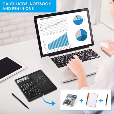 IPepul Scientific Calculator 10-Digit Large Screen, Math Calculator with Notepad