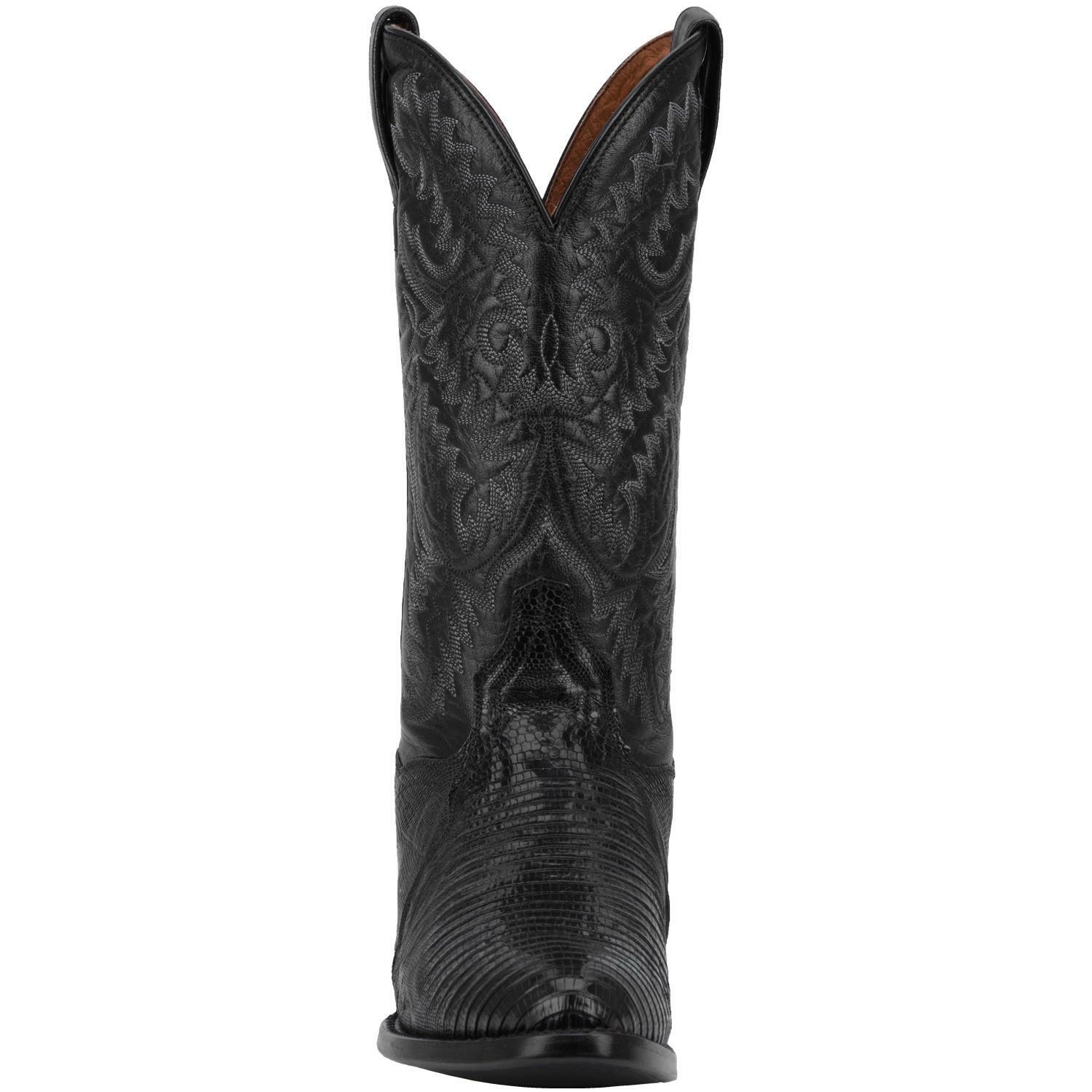 Pre-owned Dan Post Men's  Winston Lizard Boots Handcrafted Dp3050r In Black