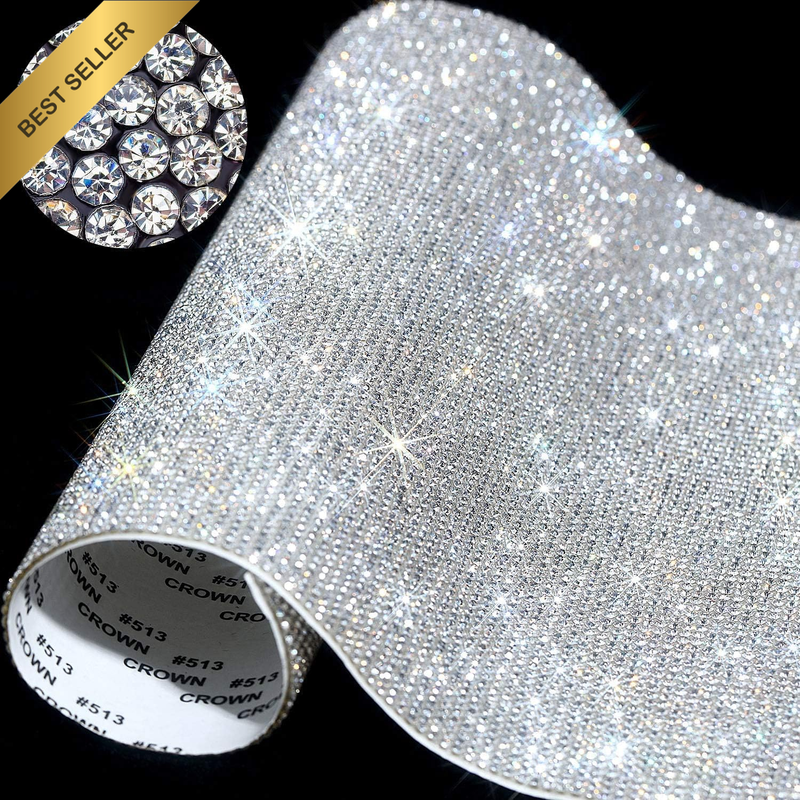 10000 Pcs Self-Adhesive Rhinestone Sheet 9.4X7.9 Inch Glitter Crystal Gem Sticke